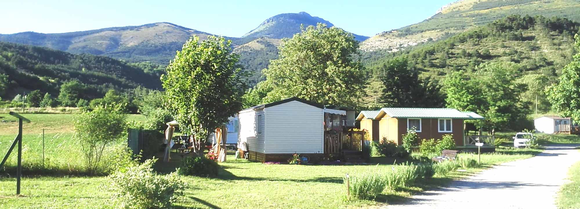chalet et mobil home camping vallee du buech
